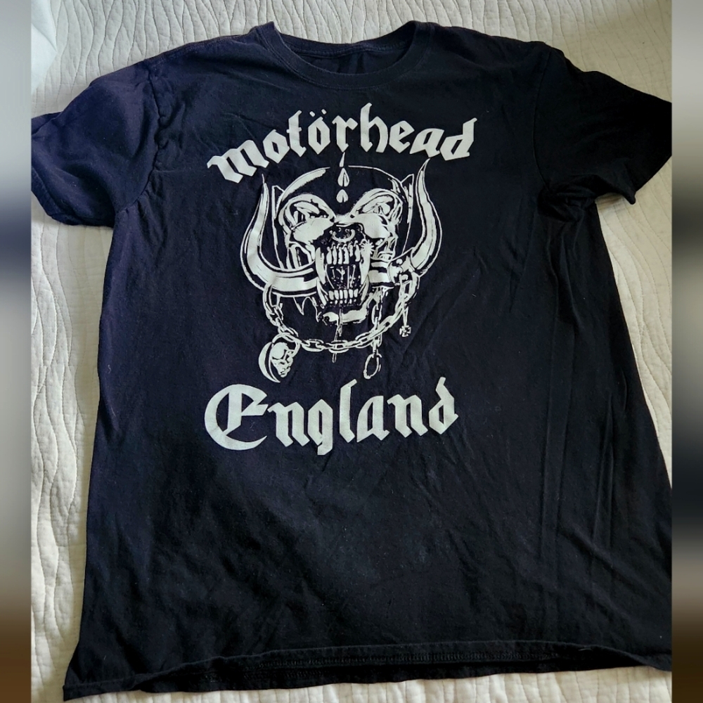 Motorhead ENGLAND WAR PIG Lemmy T-Shirt Official Black Mens Small